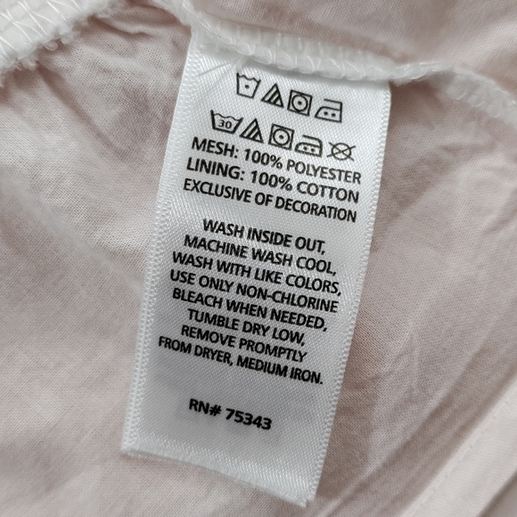 Tutu Pink Ombre Tulle White Cotton Lining Silver Sparkle Elastic Waist 3T - Picture 3 of 7